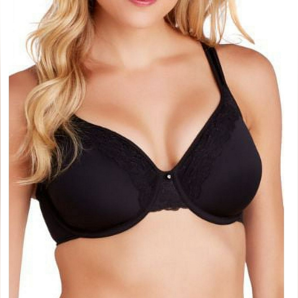 Bali Black One Smooth U Ultra Light Bra 38DD - 3L97